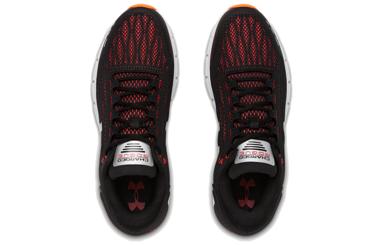 Shop Under Armour Charged Rogue 'Black Orange Glitch' Sepatu Lari Pria 3021225-002