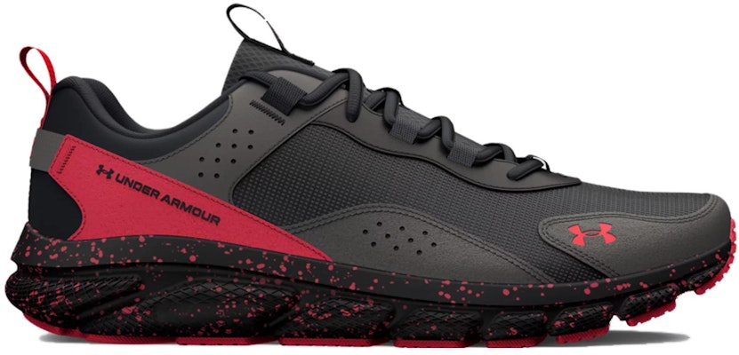 UAチャージド パスート スペックル ジェットグレーレッド 3025750-106 Order UAチャージド パスート スペックル ジェットグレーレッド 3025750-106