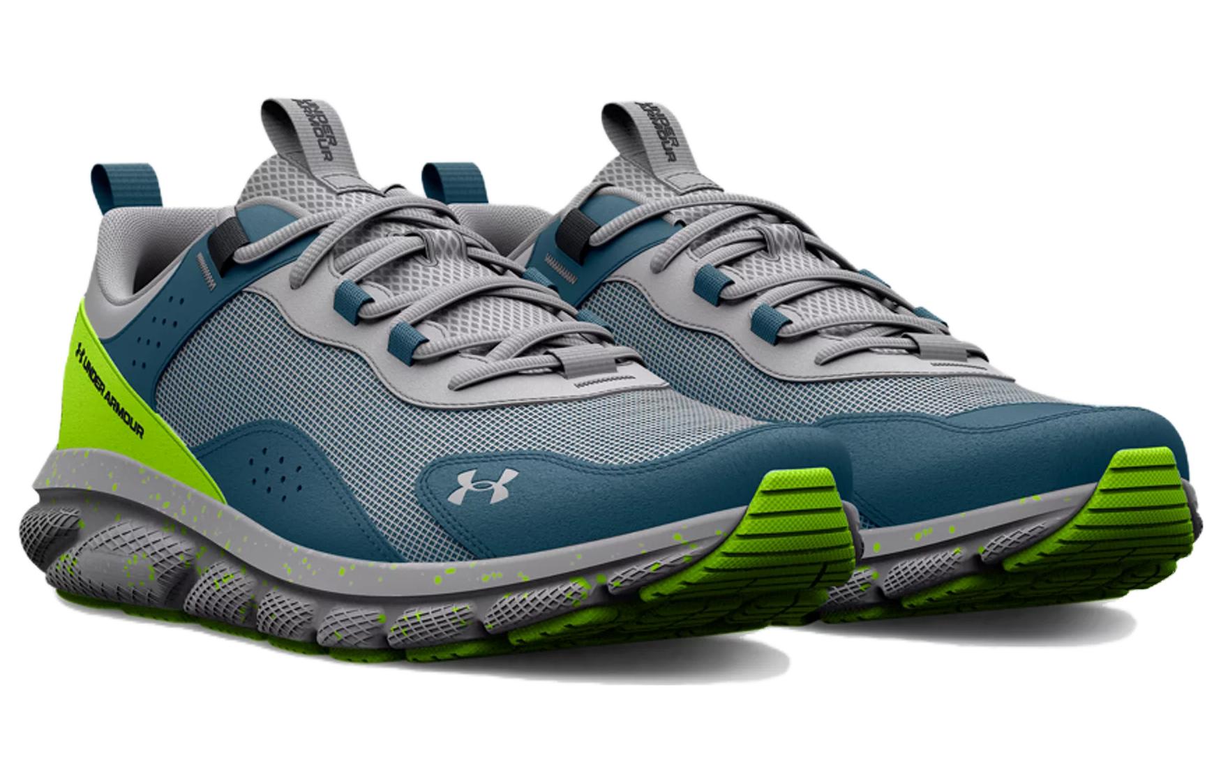 Lookbook 安德玛 Charged Verssert Speckle '浅灰青柠绿' 3025750-103