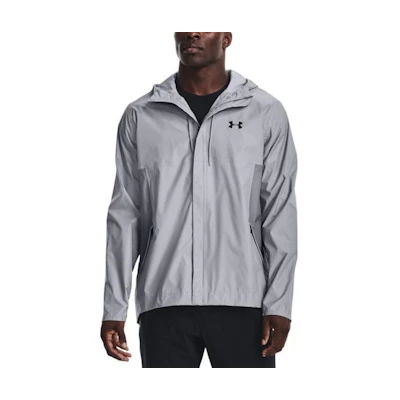 Under Armour Cloudstrike Shell Training Logo Hoodie Jacket Men’s Grey 1350950-035