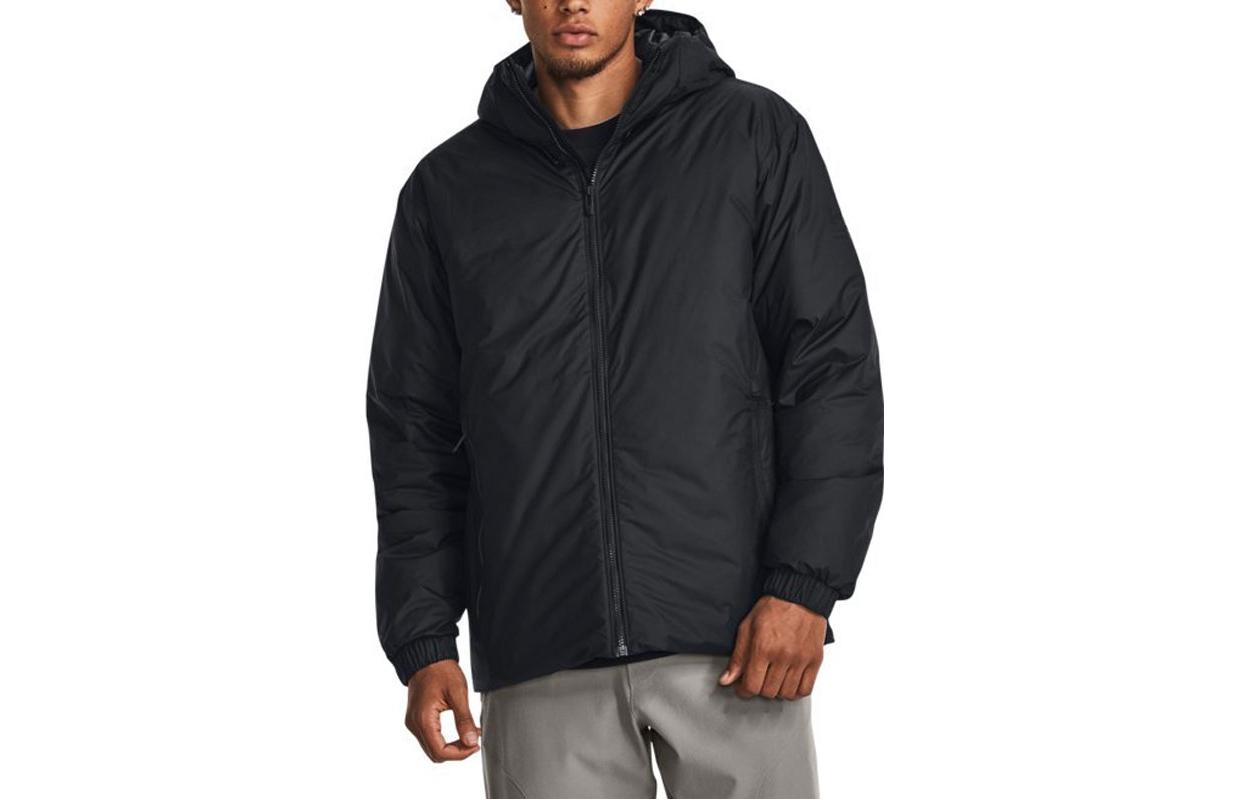 Order Under Armour ColdGear® Infrared Hitam Jaket Puffer Pendek Latihan. 1378840-001