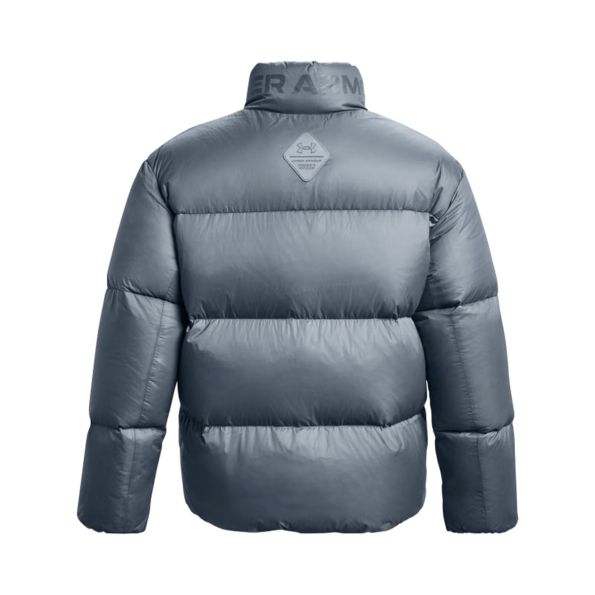 Shop Under Armour ColdGear Infrared Training Puffer Jacket Unisex Abu + Kalung 1378828-002