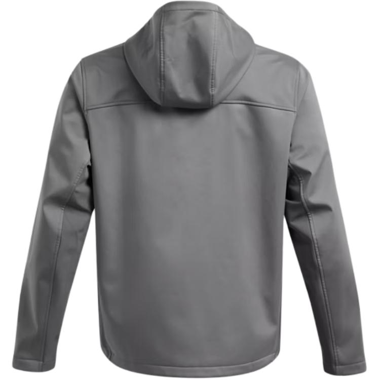Lookbook Under Armour ColdGear Storm Infrared Shield Gray Loose Fit Hoodie Jacket 1371587-025