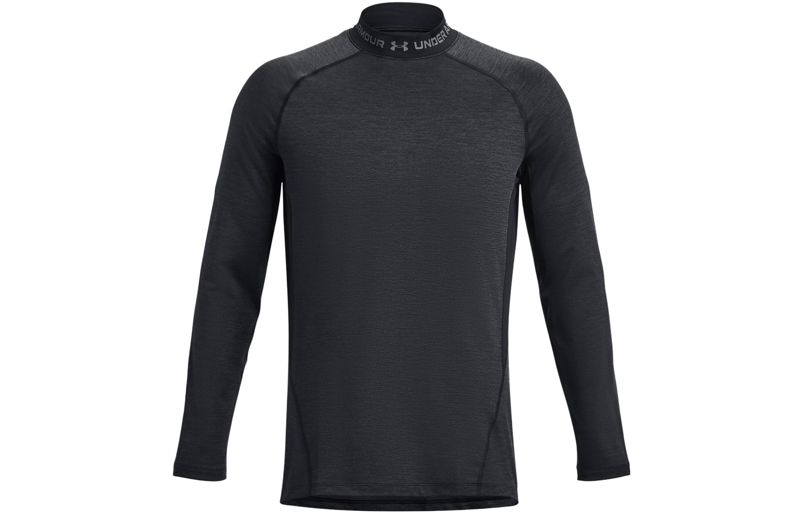 Under Armour ColdGear Twist Mock Long Sleeve Pullover Sweatshirt Black 1379820-001