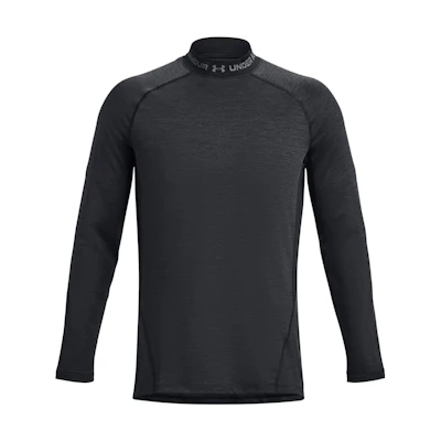 Under Armour ColdGear Twist Mock Long Sleeve Pullover Sweatshirt Black 1379820-001