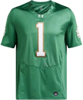 Under Armour Collegiate Football Replica Twill Jersey Green Short Sleeve Tee Men 6006156-312 Under Armour Collegiate Football Replica Twill Jersey Green Short Sleeve Tee Men 6006156-312