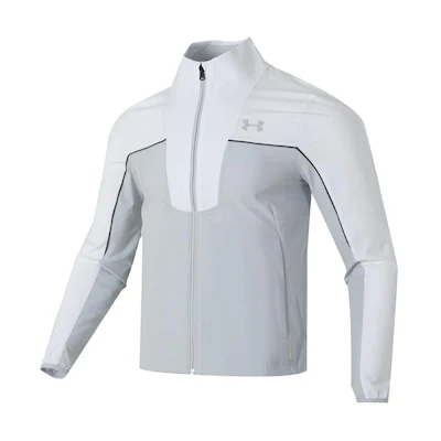 Under Armour Color-Block Running Jacket Long Sleeve White 1350044-100