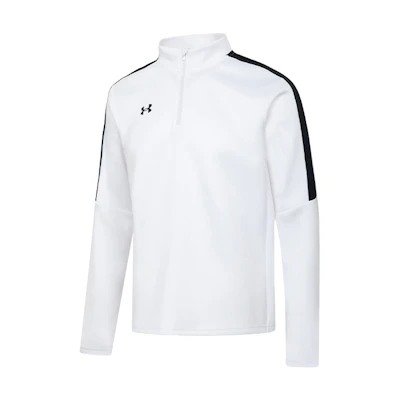 Under Armour Colorblock Logo 1/2 Zip Training Sweatshirt - White 22600301-100