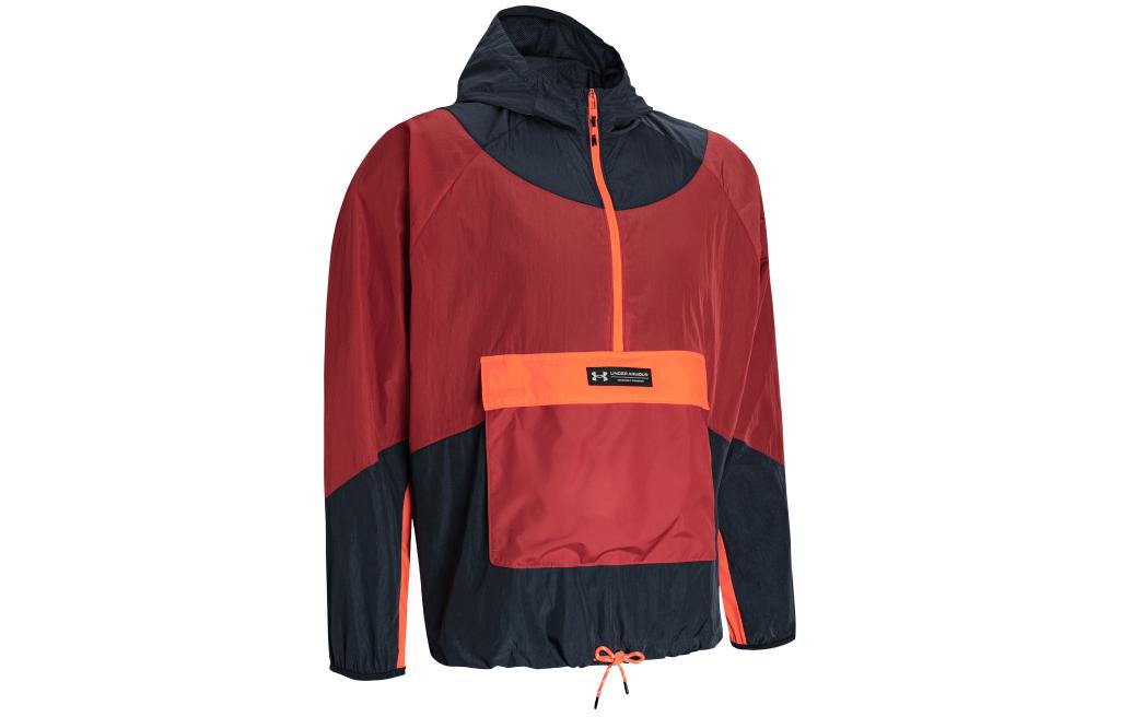 Under Armour Colorblock Logo Print Gray Sweatshirt Casual College Style 1377183-044