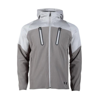 Under Armour Colorblock Logo Print Jacket - Gray 1374630-592