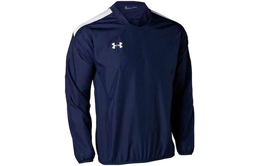 Under Armour Colorblock Logo Pullover Jacket - Dark Blue 1364990-410