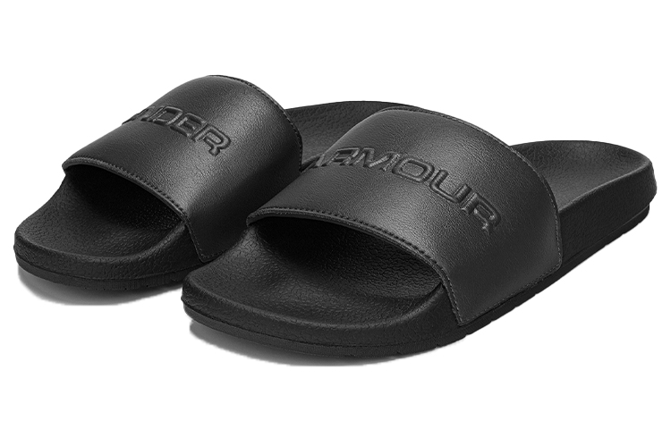 Lookbook 언더아머 코어 리믹스 2 슬라이드 '심플 블랙' 3023774-101