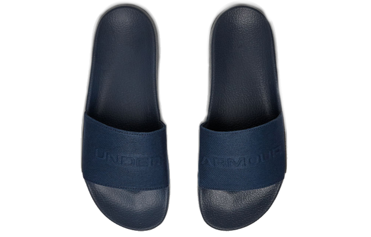 Shop Under Armour Core Remix Kanvas Selipar Biru 3022739-401