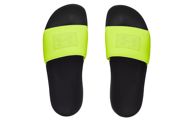 Lookbook Under Armour Core Remix Neon Slide 'Hitam Kuning Terang' 3023777-001