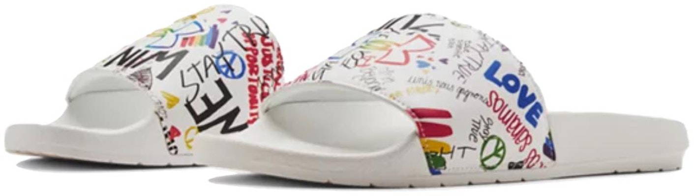 Under Armour Core Remix Slide 'Pride' Sandal Pria 3023775-100 Lookbook Under Armour Core Remix Slide 'Pride' Sandal Pria 3023775-100