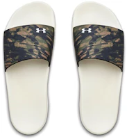 Shop Under Armour Core Remix Hausschuhe Weiß/Tarnmuster 3021282-102