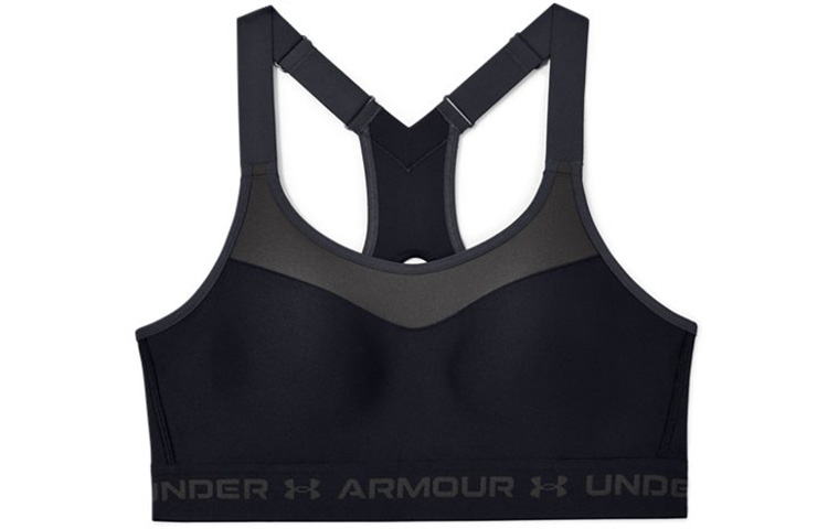 Under Armour Crossback High-Impact Training Sports Bra Black 1355109-001