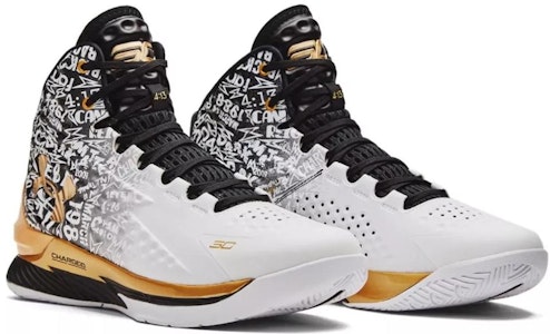 Under Armour Curry 1 舒適 防滑耐磨透氣 高筒 籃球鞋 男款 白黑 Lookbook Under Armour Curry 1 舒適 防滑耐磨透氣 高筒 籃球鞋 男款 白黑