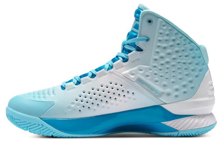 Under Armour Curry 1 High-Top Basketball Shoes Royal Blue. 3024397-400
