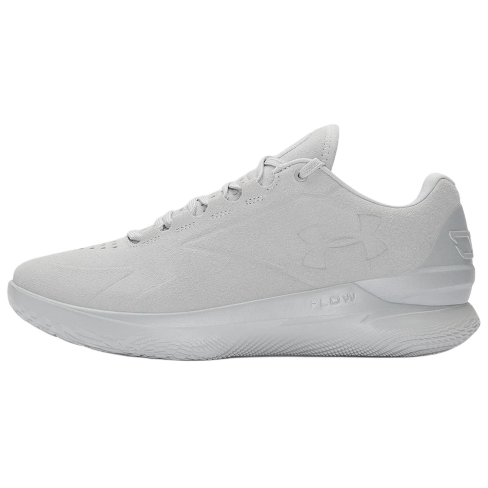 Under Armour Curry 1 Low FLOTRO Lux Grey Basketball Shoes Anti-Slip Durable 3027603-100