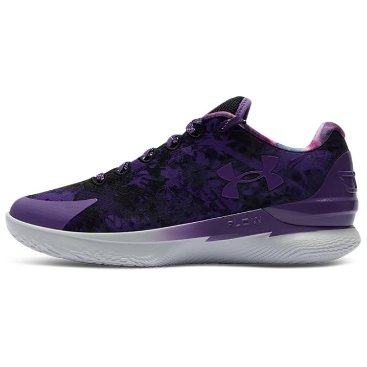 Under Armour Curry 1 Low FloTro Pangu Purple Grey Basketball Shoes. 3026278-526
