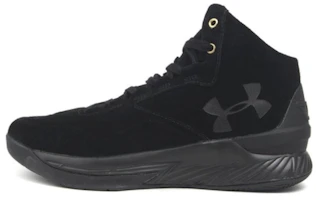 Under Armour Curry 1 Lux Mid 'Black Suede' 1298701-001 Under Armour Curry 1 Lux Mid 'Black Suede' 1298701-001