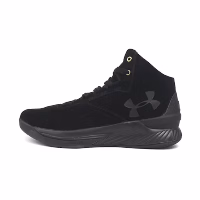 UA Curry 1 Lux Mid 'Black Suede'