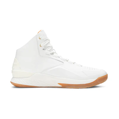 UA Curry 1 Lux Mid Leather 'White Gum'