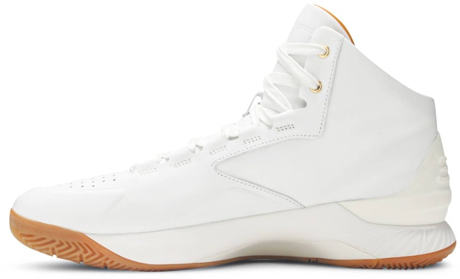 Under Armour Curry 1 Lux Mid Leather 'White Gum' 1298700-100 Lookbook Under Armour Curry 1 Lux Mid Leather 'White Gum' 1298700-100