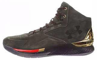Under Armour Curry 1 Lux Mid Suede 'Downtown Green' 1296617-330 Under Armour Curry 1 Lux Mid Suede 'Downtown Green' 1296617-330