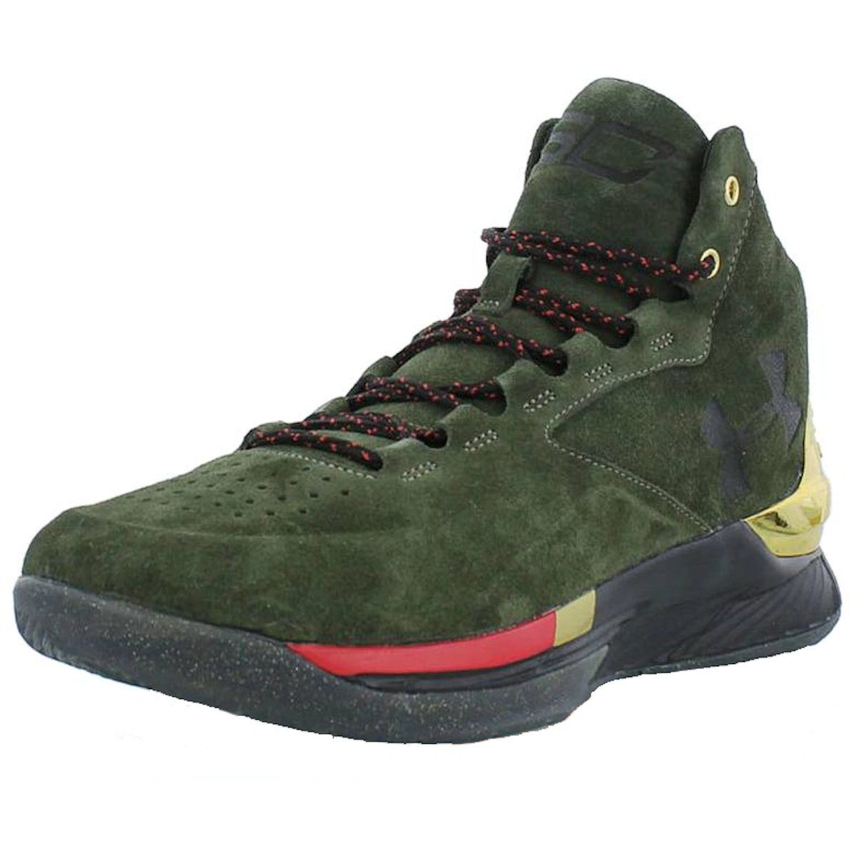 Under Armour Curry 1 Lux Mid Suede 'Downtown Green'