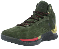 Lookbook Under Armour Curry 1 Lux Mid Suede 'Downtown Green' 1296617-330