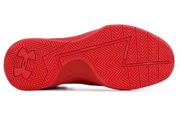 UA Curry 1 Lux Mid Suede 'Triple Red' 圖 5