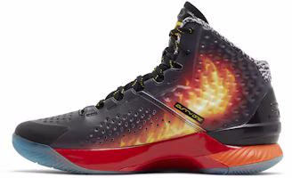 Lookbook Under Armour Curry 1 Curry Jam 時尚百搭 防滑耐磨 中筒 籃球鞋 男款 黑橙