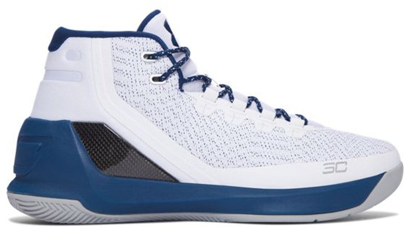 Under Armour Curry 3 White Blackout Navy 1269279-105