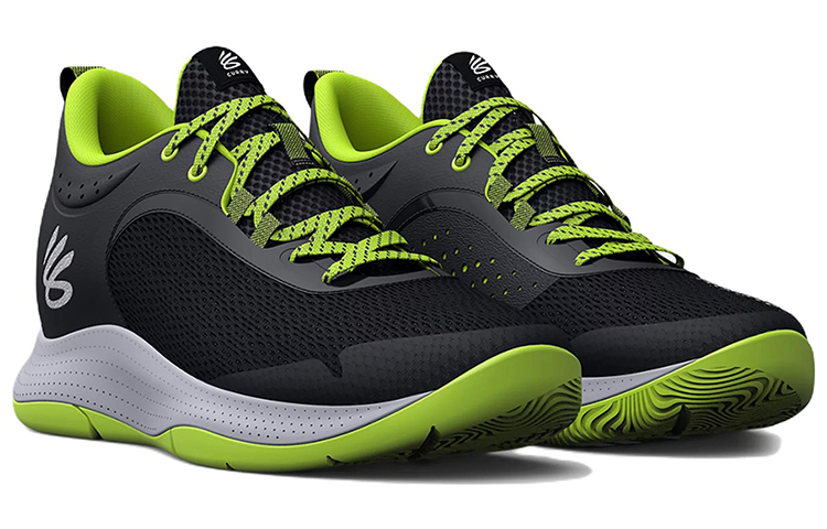 Shop 安德玛 Curry 3Z6 '黑绿' 运动鞋 3025090-001