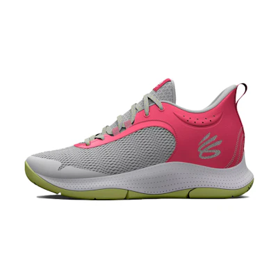 UA Curry 3Z6 'Grey Mist Pink Shock'