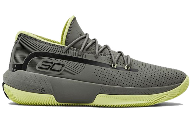 Lookbook Under Armour Curry 3Zer0 3 ''Grau Gravity Grün'' 3022048-302