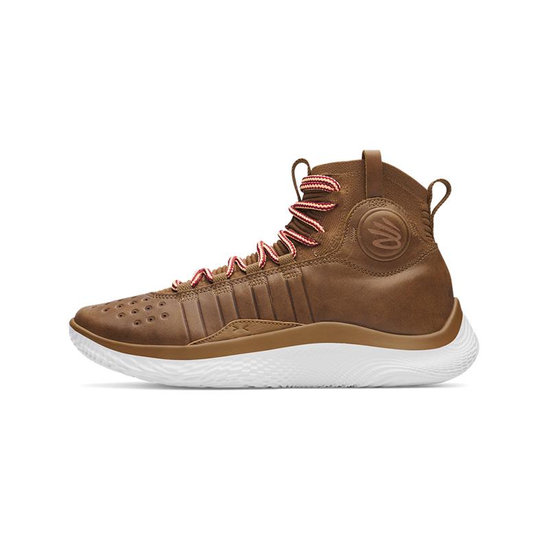 Under Armour Curry 4 FLOTRO Gentleman's Cut PE Brown Basketball Shoes . 3028572-200