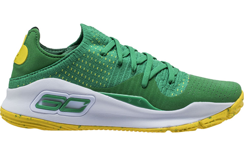 Order Under Armour Curry 4 Low ''Oakland Athletics'' Grün Gelb Sneakers 3000083-302