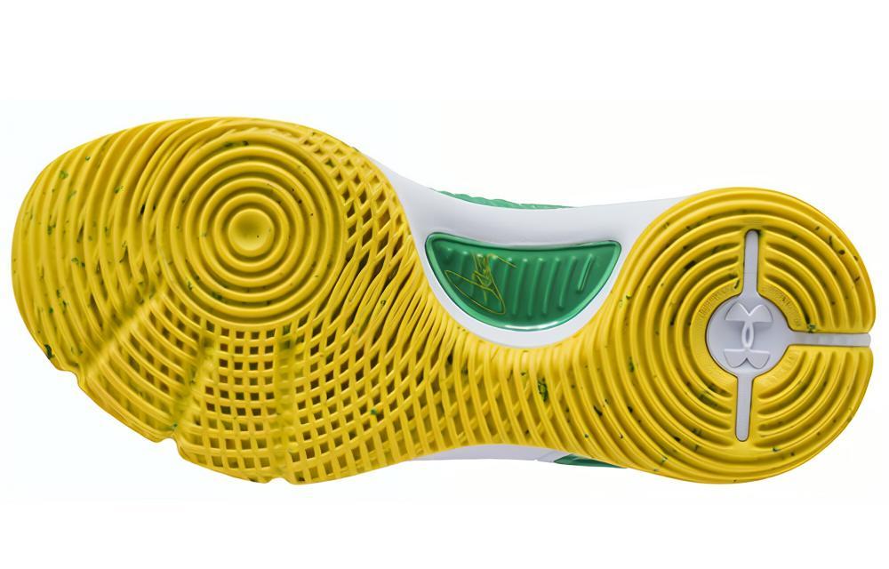 Purchase Under Armour Curry 4 Low ''Oakland Athletics'' Grün Gelb Sneakers 3000083-302