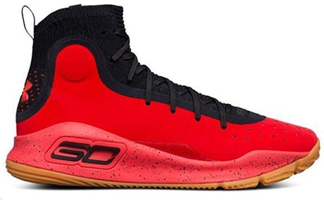 安德玛 Curry 4 红黑泡胶篮球鞋 1298306-603 Order 安德玛 Curry 4 红黑泡胶篮球鞋 1298306-603