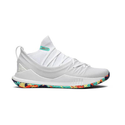 UA Curry 5 White Confetti