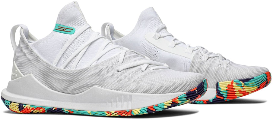 Under Armour Curry 5 White Confetti 3020657-109 Cheap Under Armour Curry 5 White Confetti 3020657-109