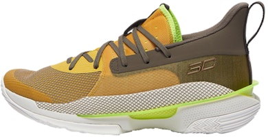 Under Armour Curry 7 'Brown Yellow Colorblock' 3023838-701 Under Armour Curry 7 'Brown Yellow Colorblock' 3023838-701