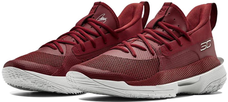 Under Armour Curry 7 Team 'Cardinal White' 3023838-607 Lookbook Under Armour Curry 7 Team 'Cardinal White' 3023838-607