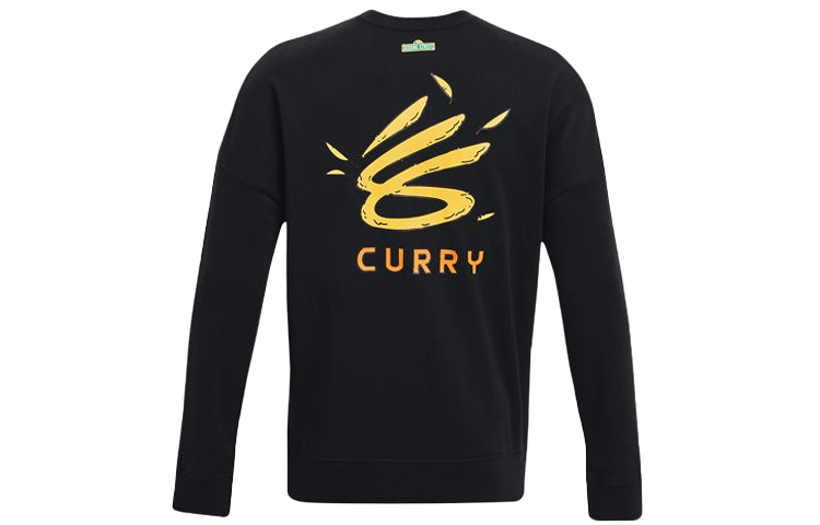 Under Armour Curry Big Bird Black Graphic Crewneck Fleece Sweatshirt 1369617-001