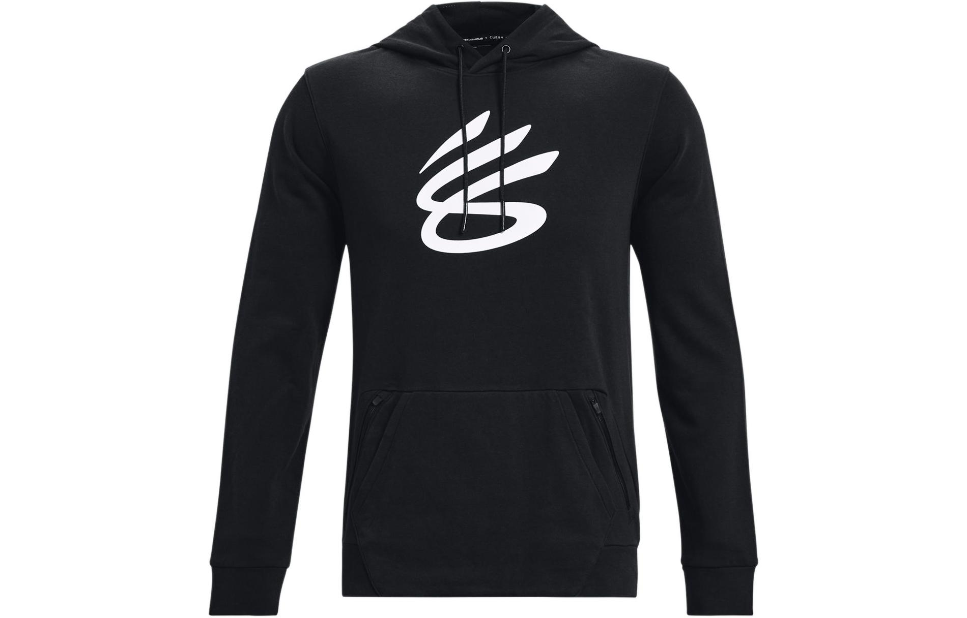 Under Armour Curry Black Vintage Pullover Hoodie Casual Sportswear 1370276-001