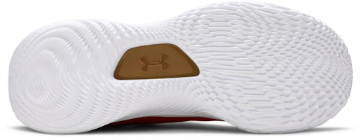 Shop Under Armour Curry 8 耐磨防滑 低筒 實戰籃球鞋 男款 紅