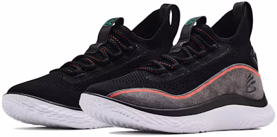 Lookbook 安德玛 Curry 8 “Beautiful Flow” 库里8 耐磨防滑 低帮 实戰籃球鞋 男款 黑白紅黑